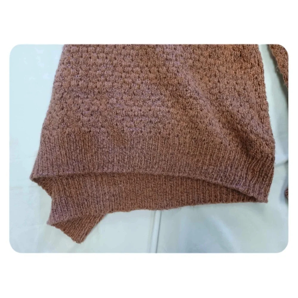 Ichi Textured Knit Sweater Light Mahogany Colour Size XXL - Picture 10 of 14